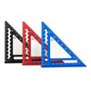 4inch Triangle Ruler Measurement Tool Aluminium Carpenter Tools Inch Metric Angle Ruler Speed Square Woodworking Tool