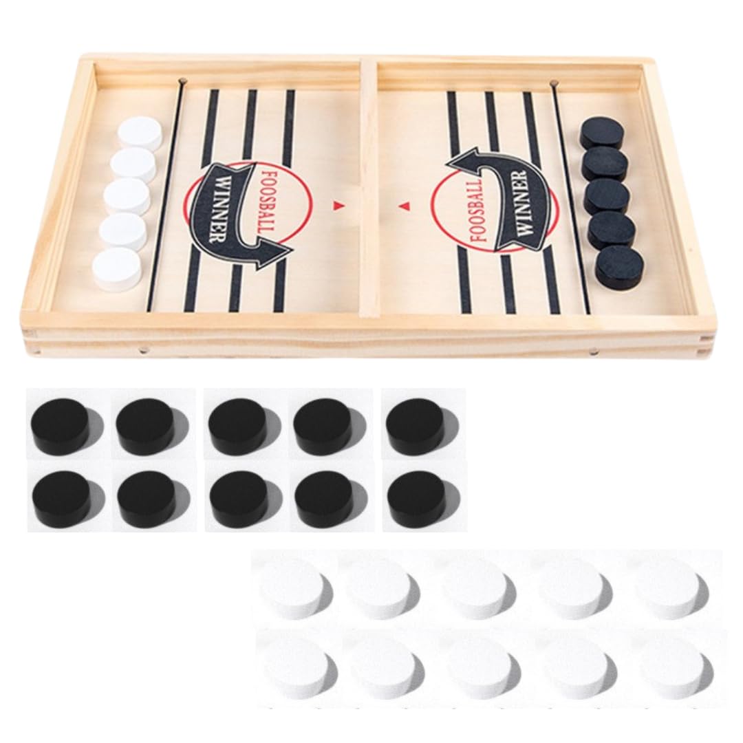 

ateena Sling Hockey Board Air Hockey Table Party Game for Elementary School and Adults Game, Game, Family, Students, (Type A)