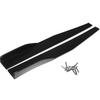 74.5CM Car Rear Bumper Lip Trim Protector Side Skirts Cover For Cars Bumper Spoiler Splitter Lip Rocker Wings Black Protection