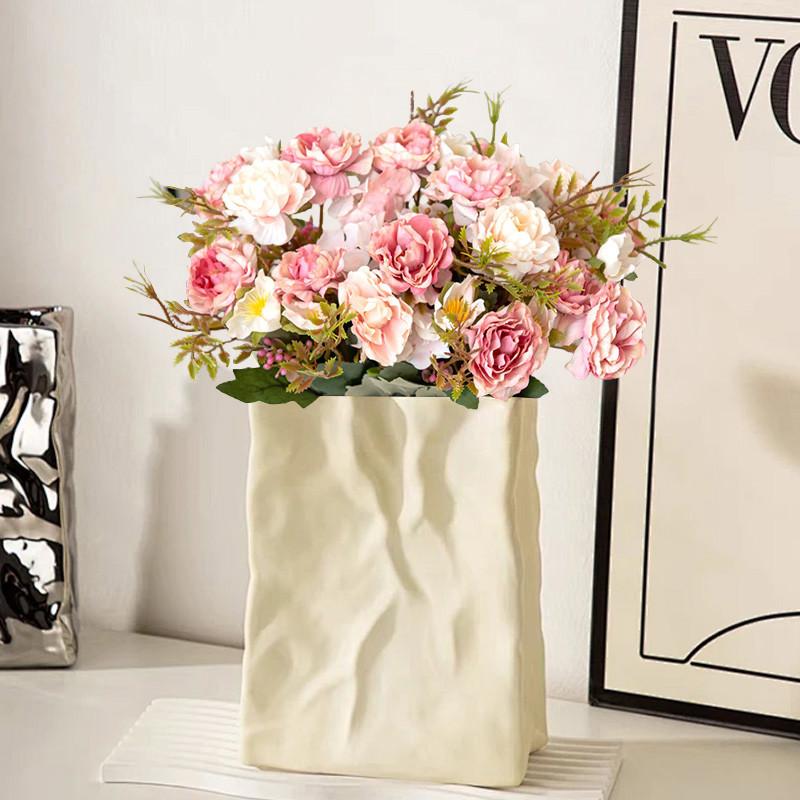 1/3pcs Artificial Flowers Silk Peony Rose Festival Home Room Outdoor Yard garden wreath Wedding bridal bouquet DIY Gifts Decorat