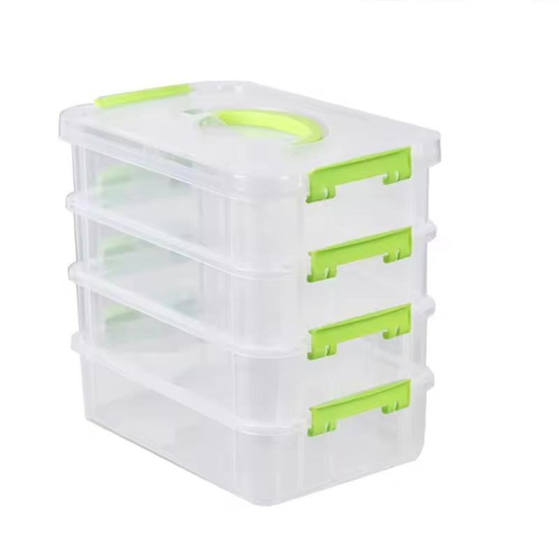 

Прозрачный ящик для хранения строительных блоков, штабелируемый, влагозащищенный, с сетчатым выдвижным ящиком для классификации, инструмент для организации зелёный