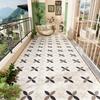 Balcony Floor Mat PVC Leather Washable Carpet Dirty Resistant Easy Clean Non-slip Mats Kitchen Rugs Pet Carpets Home Decoration