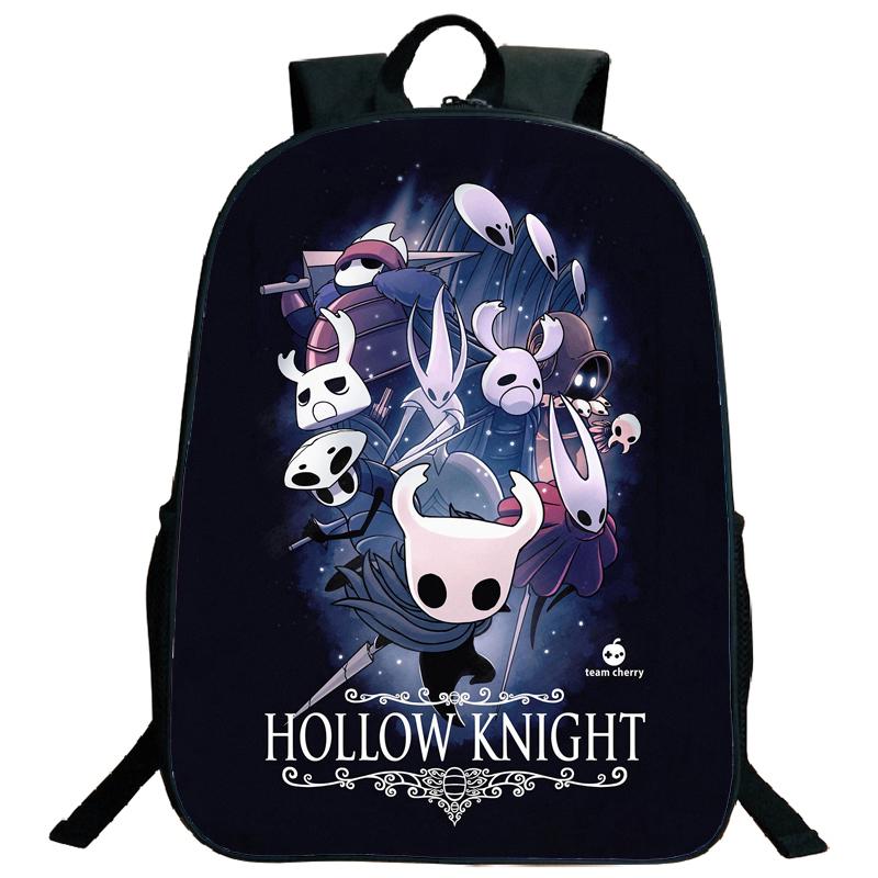 Hollow Knight Backpacks Hot Game Lightweight Laptop Teens School Bags Women Girls Capacity Cartoon Travel Mochilas