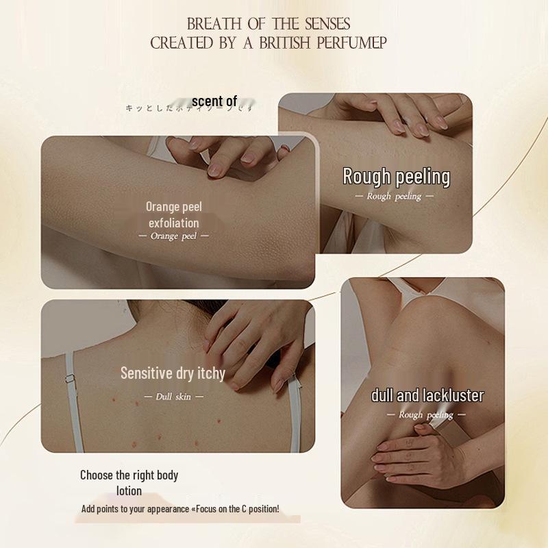 Lü Fei Body Lotion Set: Smooths, Softens, Moisturizes, Balances, Hydrates, Absorbs Easily, Long-Lasting Fragrance.