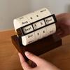 Daily Flip Perpetual Calendar Reusable Manual Countdown Calendar Gift Rotary Calendar  Home