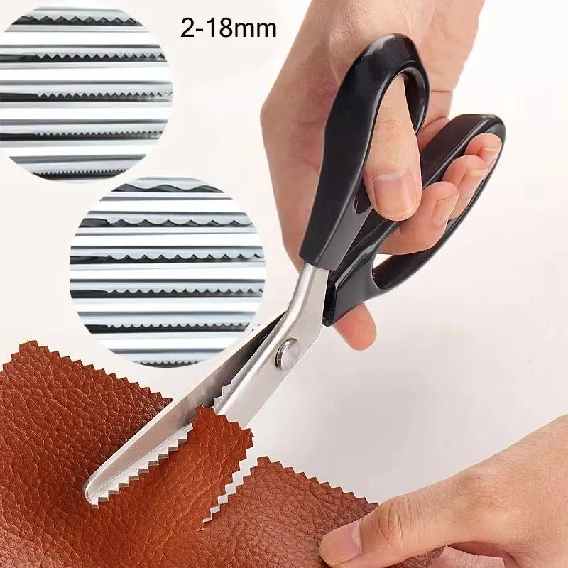Ciseaux de tailleur Ciseaux à cranter Ciseaux à coudre en zigzag Ciseaux à dentelle dentelée Accessoires de couture Ciseaux à tissu Outil de couture DIY