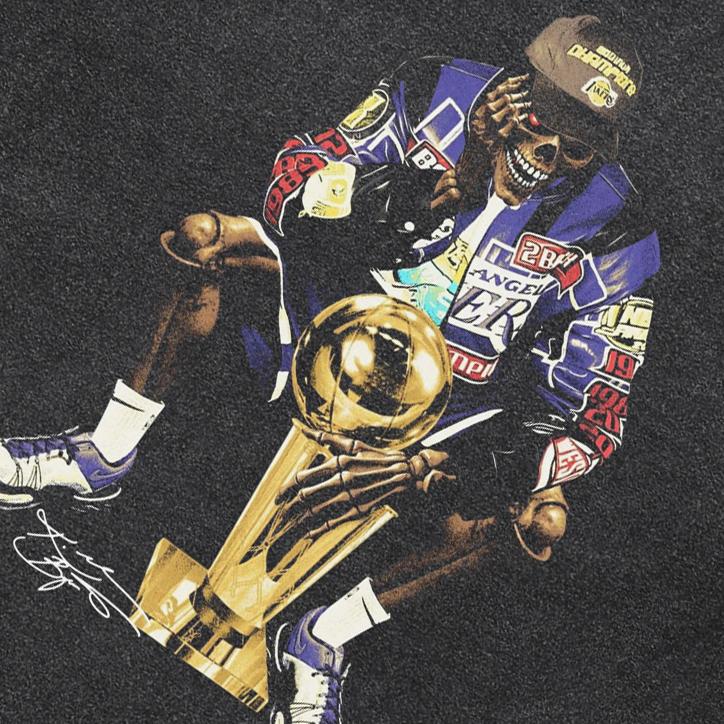 2026 Unisex T-Shirt Streetwear QUARTER 24 Skelett Grafik