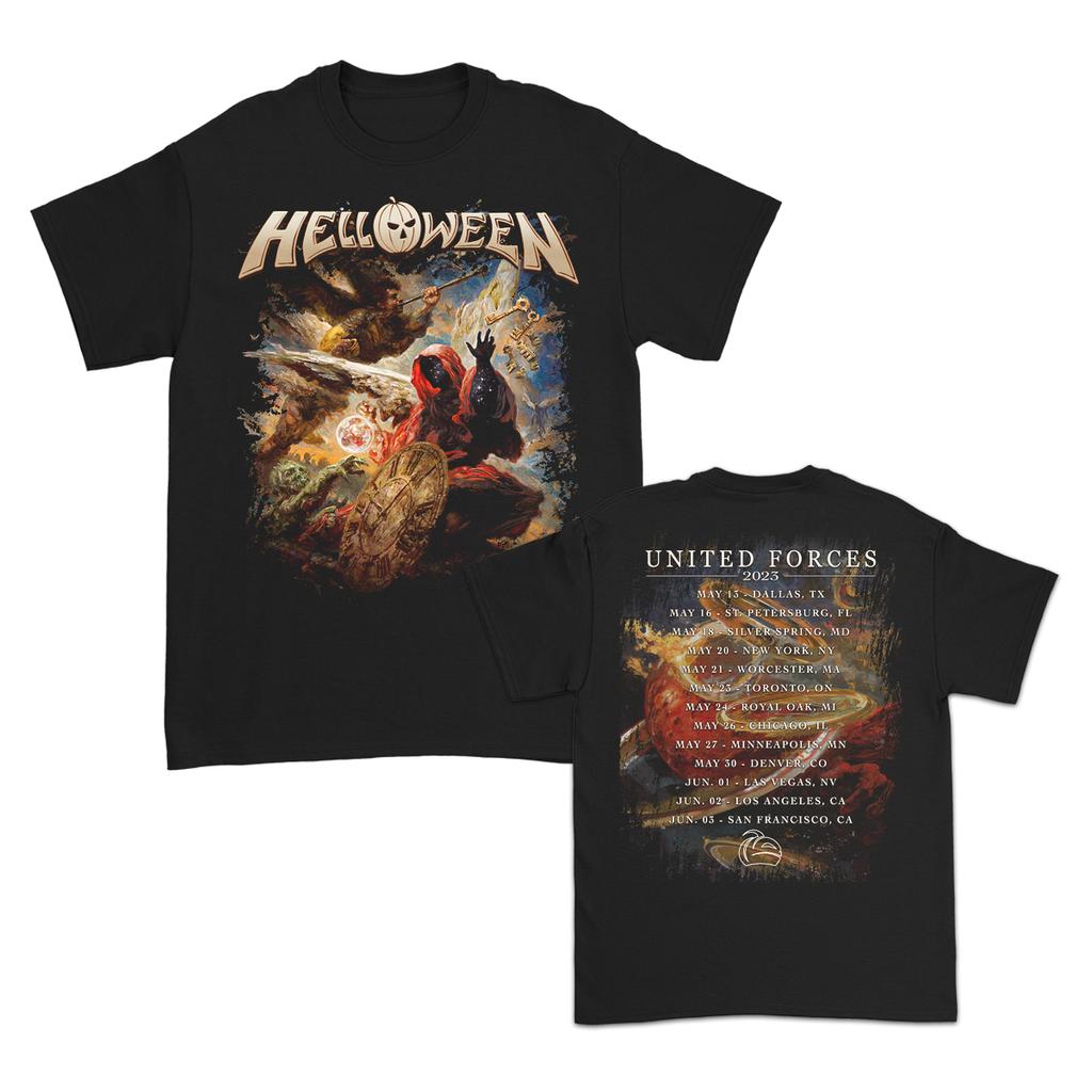 New Rock Helloween 3D-gedrucktes Herren- und Damen-T-Shirt Retro Street Rock Kleidung Rundhals Kurzarm Harajuku Top