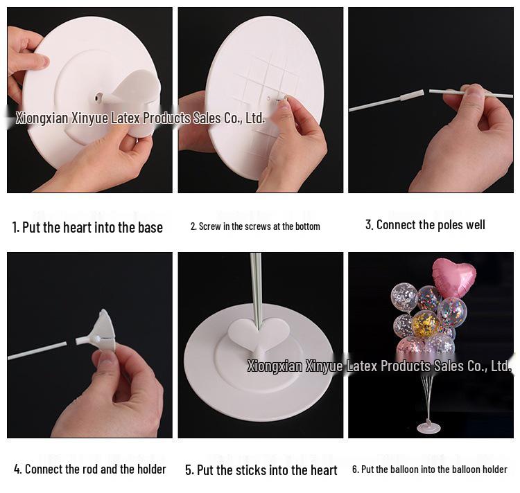 Transparent Balloon Display Stand for Events and Weddings