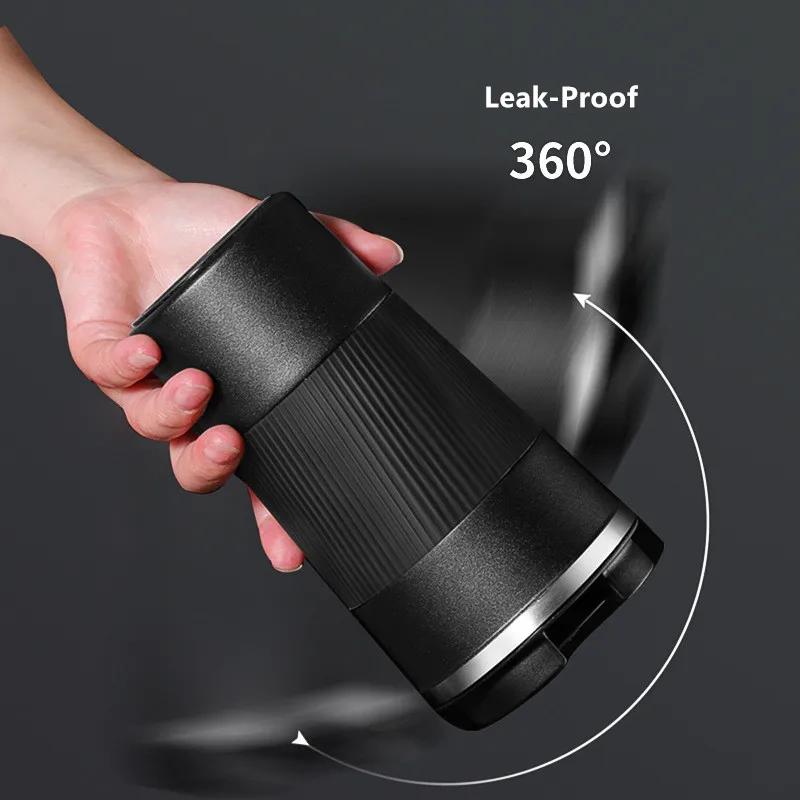 500ml Stainless Steel Thermos Bottle Anti-slip Portable Thermal Mug for Coffee Milk Juice Vacuum Flask Car Insulated Bottle