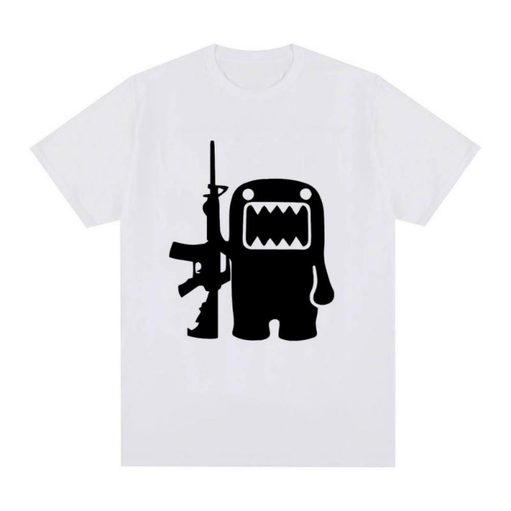 Epic Face Domo Kun Fun Meme Summer Mens and Womens Casual Loose Short sleeved Tshirt