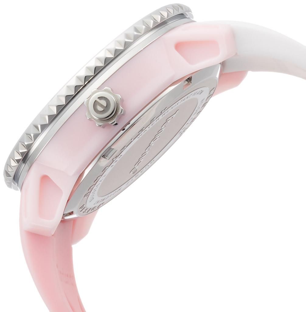 Tendence Watch CRAZY Medium Pink Dial Stainless Steel Mineral Glass Quartz Limited Model 42MM TY930111S White Women's