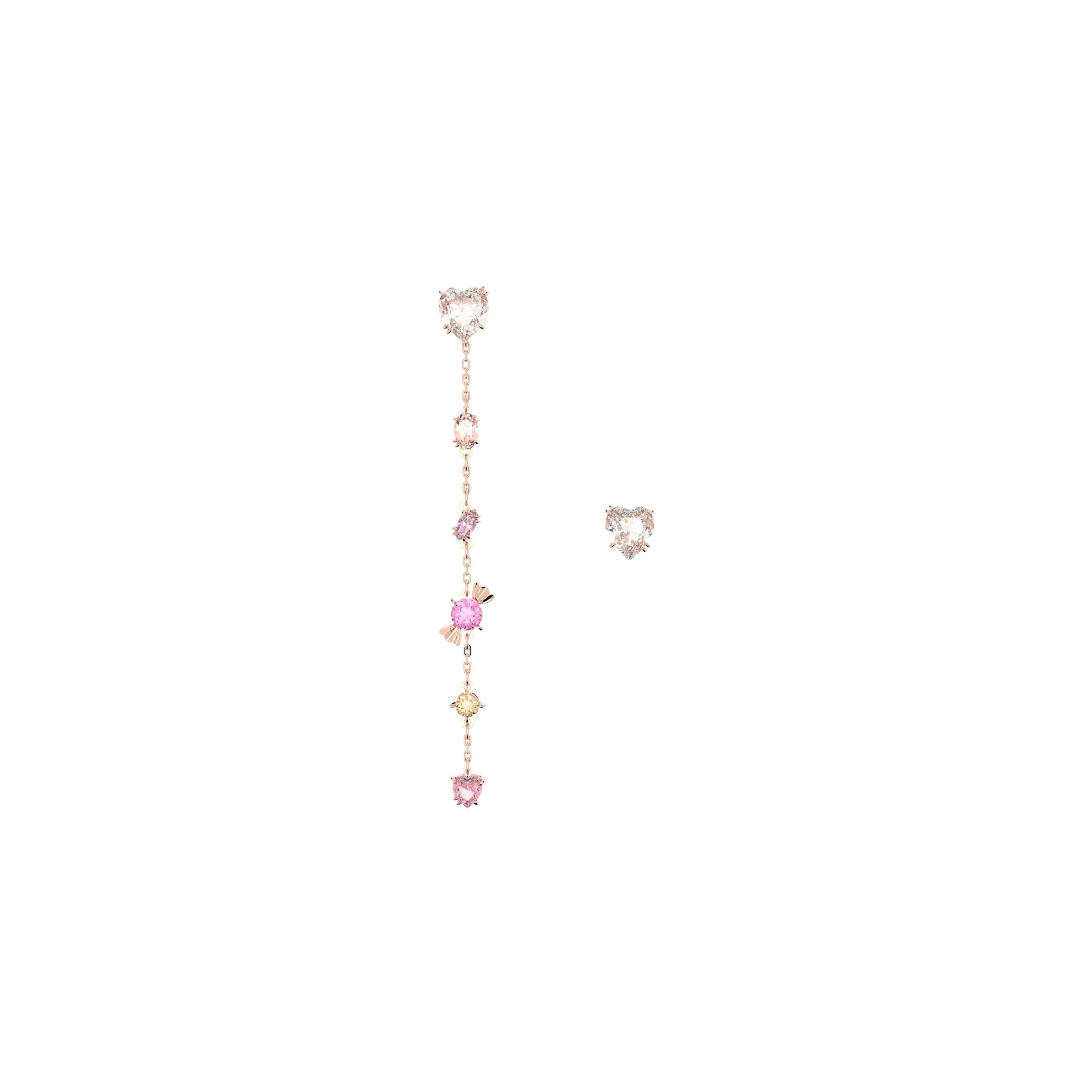 

Swarovski Gema Pierced Earrings Candy Rose Gold Women earrings 5627408 Box (Random Color)