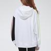 Nike Color-Block Pullover Sports Hoodie for Women White