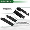 Uxcell Window Weatherstrip Trim Seal Belt for Toyota Prius 1 Set 2004-2009, Rubber, Black, 75710-47010,