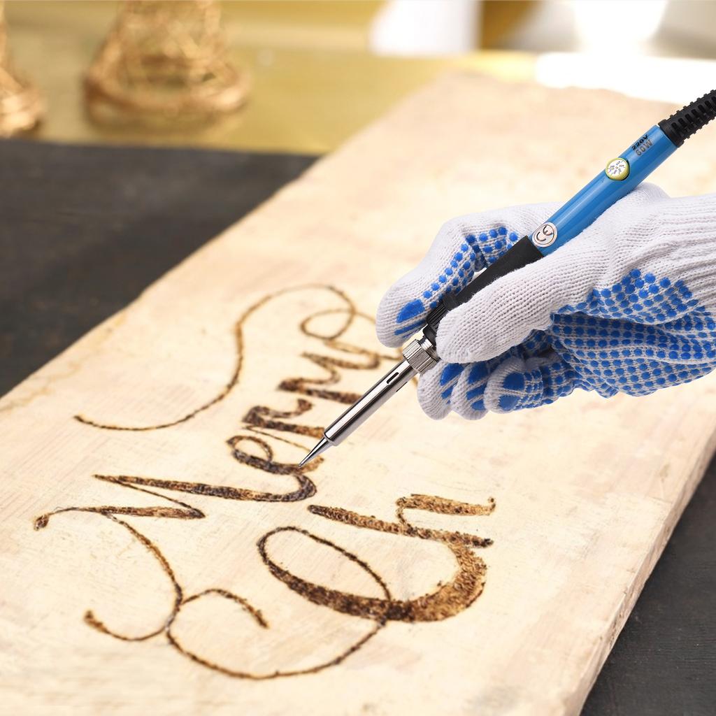 Wood Burning Kit with 105Pcs Soldering Iron Tips Multifunctional Wood   Tool   Temperature 200-450 celsius  Professional Pyrography Pen