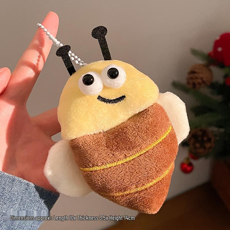 Mosquito-Shaped Plush Hanging Ornaments - Fun Keychain Charms & Small Toy Gifts