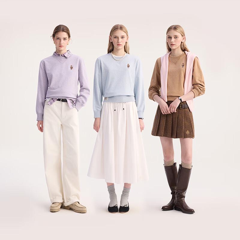 Teenie Weenie Bear Women's Cartoon Crewneck Sweatshirt