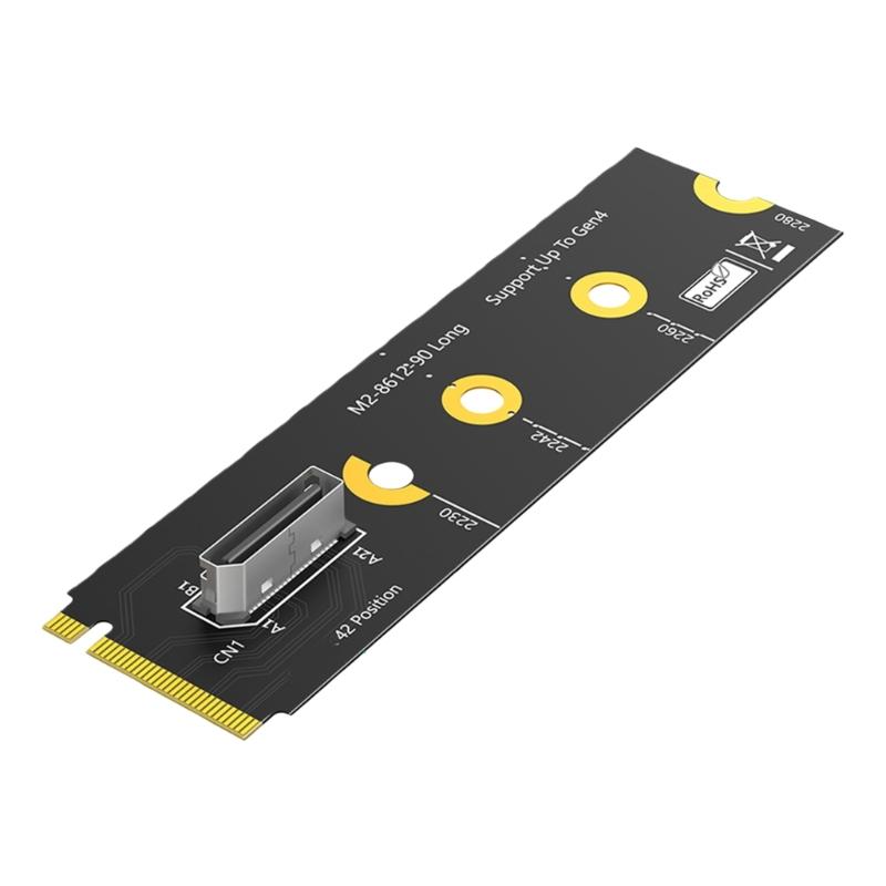 Widely Compatible M.2 2280 to SFF 8612 Adapter Featuring NVME PCIe Standards for Easy Storage Upgrades