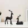 2 Pcs, Room Decor Mother Deer Cute Kids Room Decor Sculptures Kawaii Sculptures Christmas Home Decoration Fawn Figurines