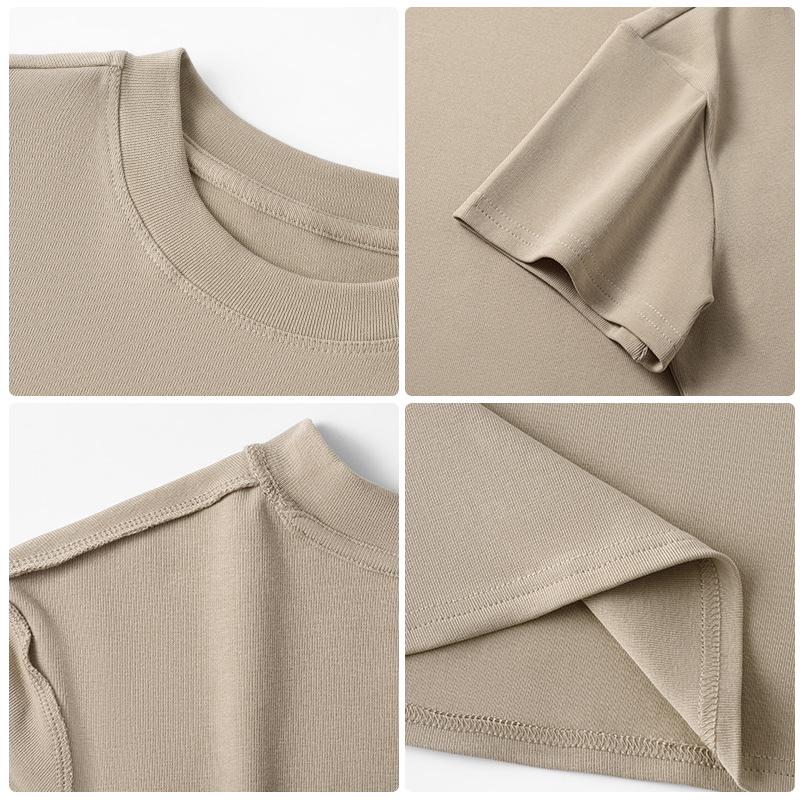 Women's Spring Summer Slim Fit Spandex T-shirt - Short Sleeve American Style