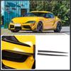 Front Carbon Fiber Fog Light Lamp Eyebrow Cover Trim For Toyota Supra A90 19-24