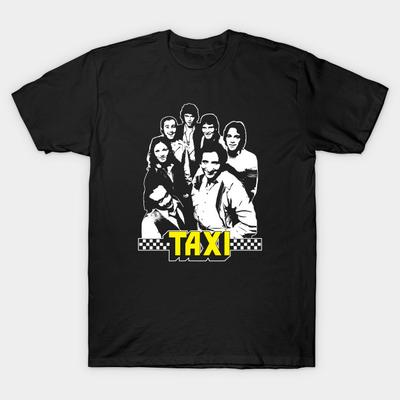 T-shirt Homme Impression Noire Taxi Papier de Transfert Sans Découpe Impression Coton T-shirt
