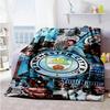 Manchester City Customize Your Name Blanket Lightweight Customizable Blanket Soft Warm Cozy for Livingroom Couch Office Home Decor