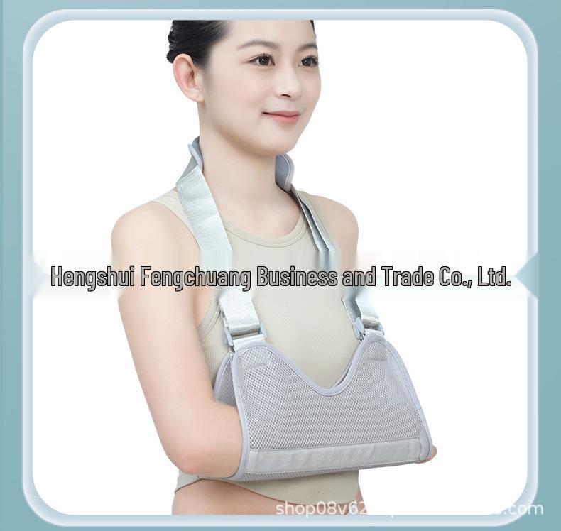 Breathable Forearm Sling: Elbow, Shoulder, Wrist Support with Fixation Strap for Adults