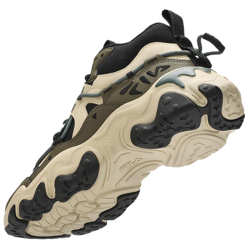 Fila Fashion Retro Outdoor Mid-Top Casual Shoes Men Casual Shoes Black Green F12M412116FBH