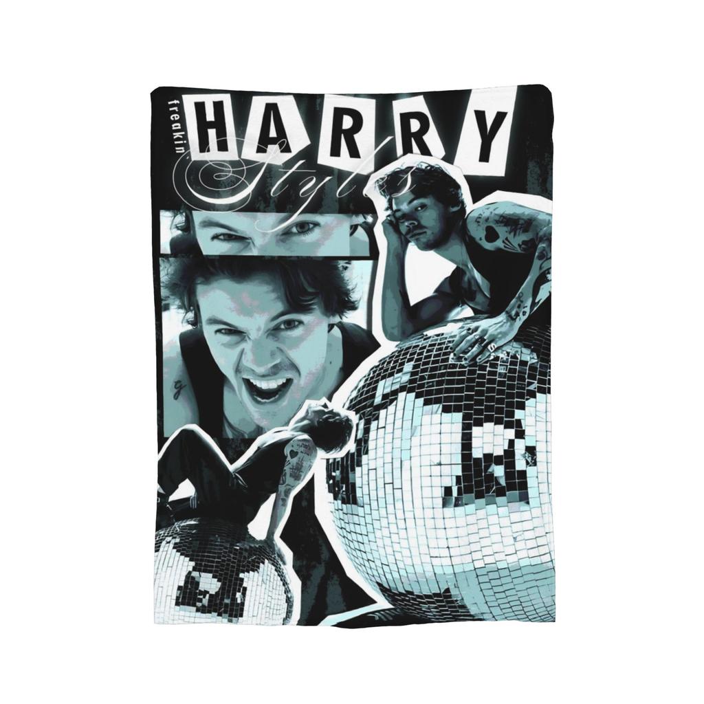 Kiss Hs Disco Kiss All The Time Fleece Blanket Harrys Music Styles Funny Throw Blanket Sofa Bedding Lounge 150*125Cm Bedspread