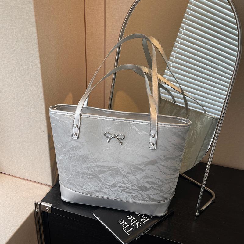 Casual large-capacity tote bag women's new trendy simple fashion shoulder bag portable underarm bag