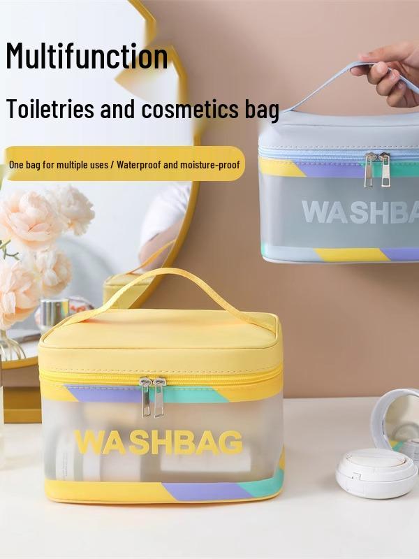 Bolsa de Almacenamiento Impermeable de Gran Capacidad para Maquillaje y Artículos de Tocador