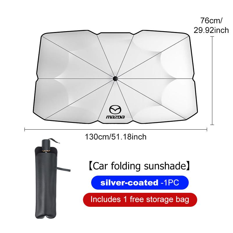 

Car Sunshade Windshield Umbrella Front Parasol Foldable Summer Protection Heat Insulation Accessories For Mazda Axela Speed 6