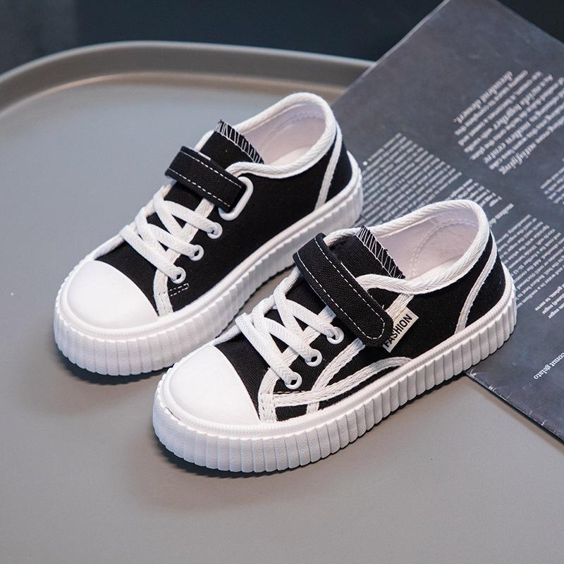 Girls Canvas Shoes Summer Breathable Soft Sole Board Shoes Boys Versatile Fashion Sneakers