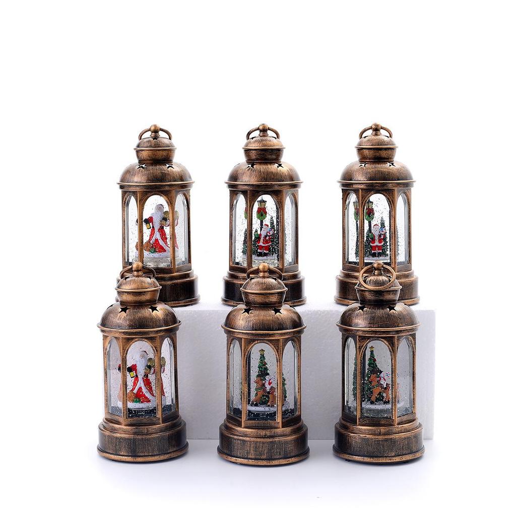 Luminous Santa Claus Music Box Lantern: Festive Christmas Decor Gift