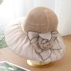 New bucket hat women's summer flower visor UV protection beach hat big brim fashion hat foldable mother