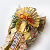 Hideshime Shimenawa New Year Wreath KJ-04 Kinju Fuku Entrance Decoration 33cm Handmade Japanese Aquatic Plants Traditional Ornament