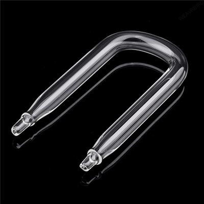 Aquarium U-förmiger Luftschlauchverbinder Aquarium CO2 Sauerstoffschlauch Rückschlagventil Glasrohr für CO2 Diffusor Luftpumpenzubehör