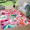 1 alfombra de área de La Sirenita, para dormitorio y sala de juegos, duradera, resistente a las manchas y fácil de limpiar, sala de estar
