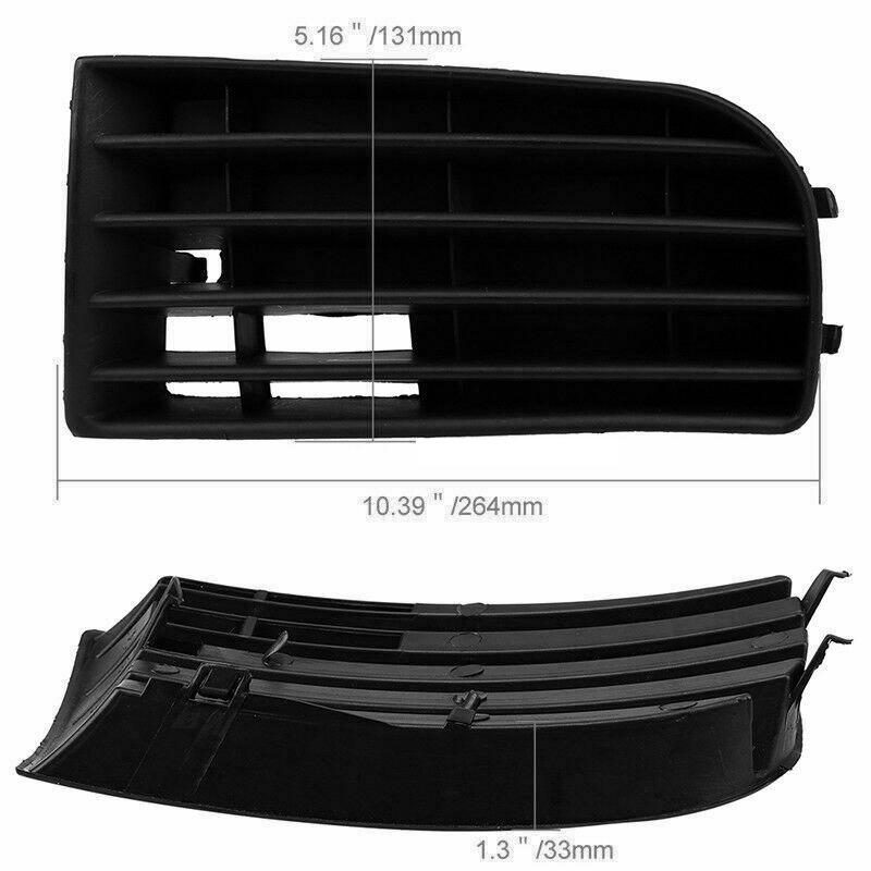 A51K-Car Front Bumper Fog Lamp Frame Fog Lamp Grille For Golf 5 A5 MK5 2004 2005 2006 2007 2008 2009