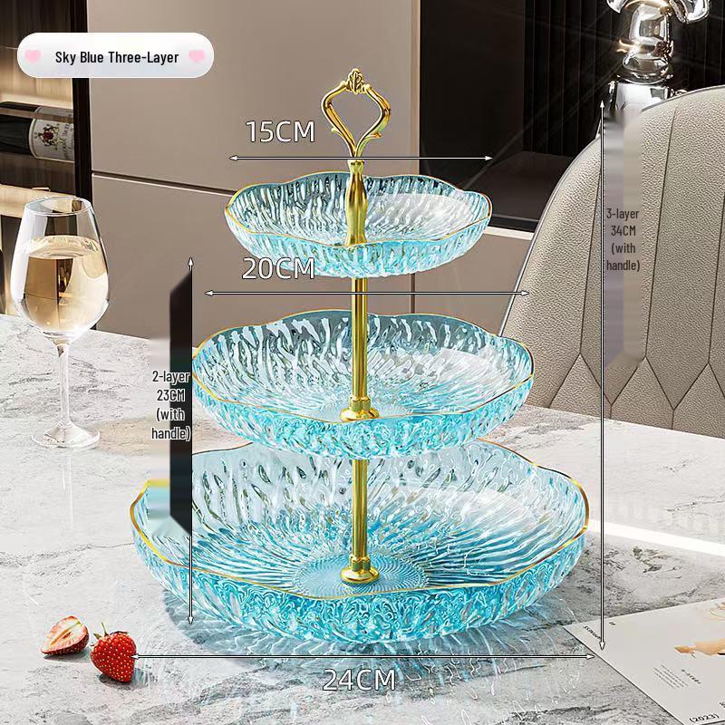 ZISIZ 3-Tier Fruit and Snack Serving Basket