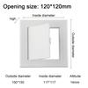 100x100mm Öffnungsgröße ABS Zugangsklappe Mehrzweck-Zugangsklappe Vielseitige Größenoptionen Flaches Design