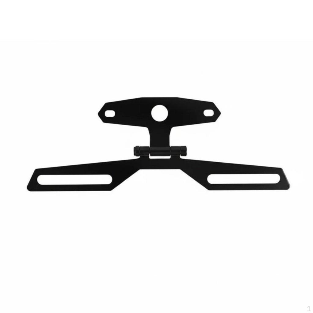 Triangle Plate Mount Metal Motorcycle Registration Bracket Motorbike Taillight Holder S
