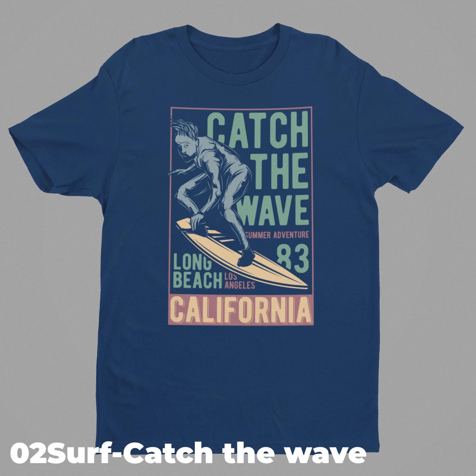 Surfing Retro T-Shirt Designs 02SURF-Catch the Wave 4XL