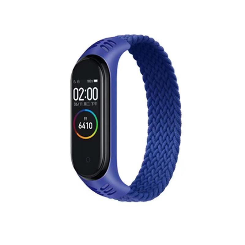

Сменный браслет для Xiaomi Mi Band5 4 3, нейлоновый ремешок, спортивный браслет на запястье для Mi Band 4 Miband 4 3 Band4, ремешок для умных часов 160MM синий