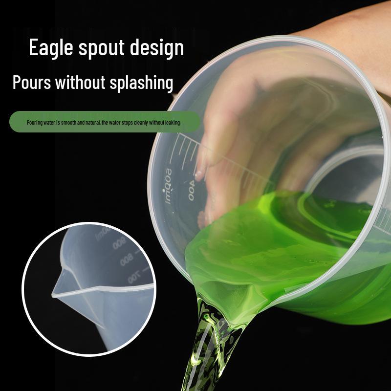 Graduated PP Plastic Measuring Cups - Sizes: 50ml, 100ml, 150ml, 250ml, 500ml, 1000ml, Thickened Design