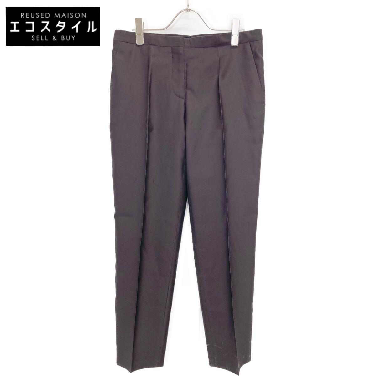 

PRADA P2062 Bold Satin Slacks Pants Bottoms 40 BordeauxUsed