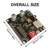 20W Voice Playback Module 6-35V Sound Board USB Downloadable Music Player 24bit Output MP3 WAV Support for Broadcast