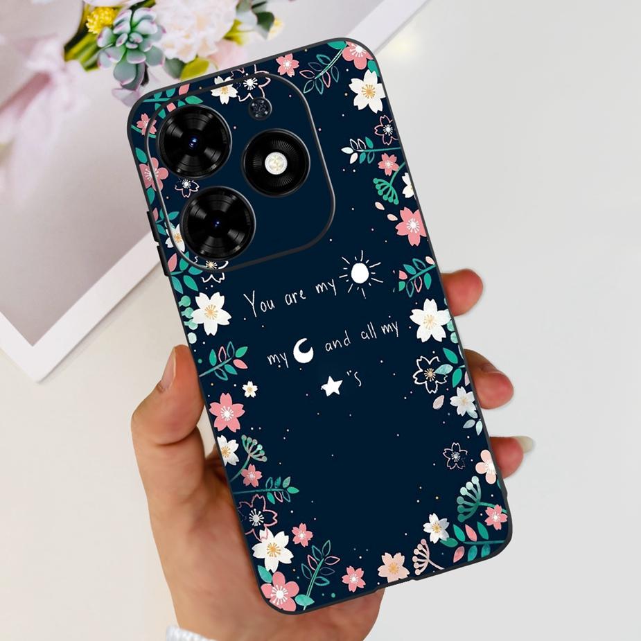 For Infinix Smart 8 Case X6525 Luxury Popular Painted Cover Matte Phone Case For Infinix Smart 8 Smart8 Soft Fundas 6.6'' Bumper